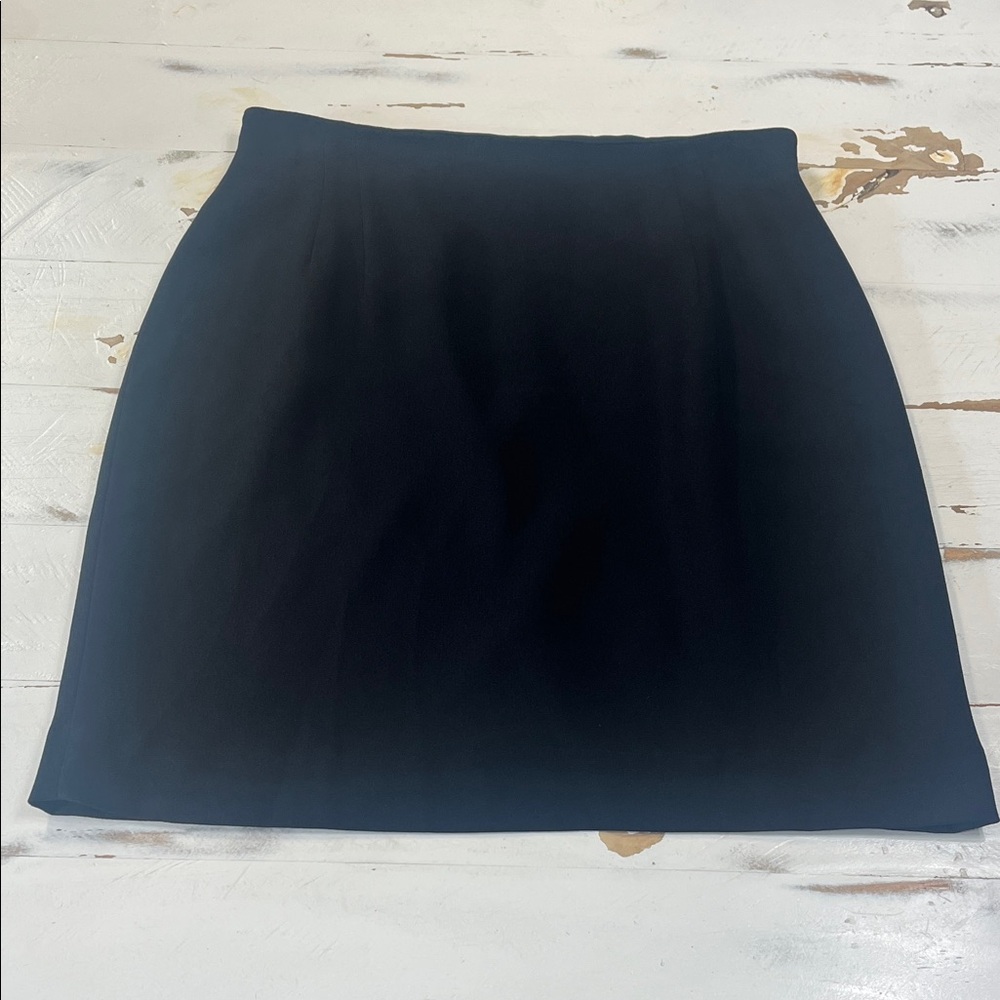 Evan Picone Classic Black A-Line Skirt